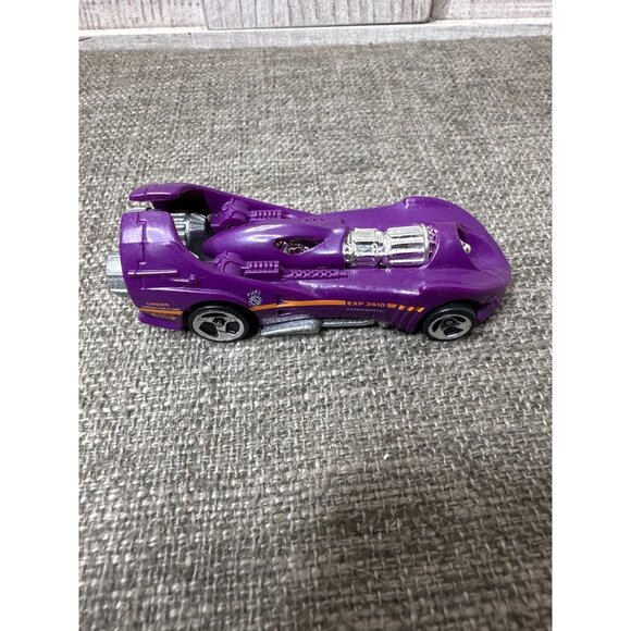 Hot Wheels Power Rocket Purple Diecast Car 2003 Silver Engine Details Metallic - Picture 3 of 6